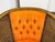 Textile Saffron Velvet Mid 20th Century Cane Barrel Chairs, Pair For Sale - Image 7 of 12