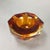 Vintage Amber-Colored Murano Sommerso Glass Ashtray, 1960s For Sale - Image 4 of 5