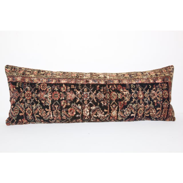 Here i am listing a 100% Handmade double knotted rug pillow cover, made from antique Persian tribal carpet rug. This’s a...
