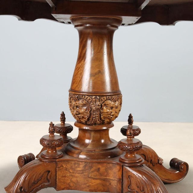 Luigi Filippo Biscuit Table in Walnut For Sale - Image 6 of 10