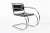 Bauhaus Mr 20 Black Leather Arm Chairs by Mies Van Der Rohe for Knoll, 1979 For Sale - Image 10 of 13