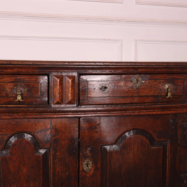Brown English Oak Dresser Base For Sale - Image 8 of 13