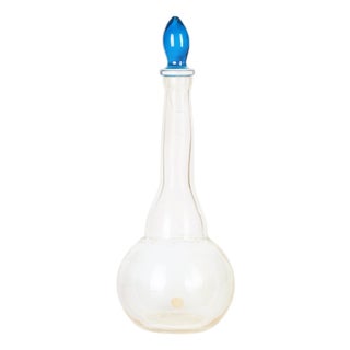 Vintage Murano Glass Bottle by Jean Mell, Italy, 1970s For Sale