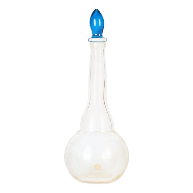Vintage Murano Glass Bottle by Jean Mell, Italy, 1970s For Sale