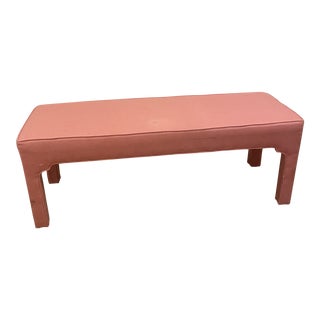 Ballard Designs Classic Fully Upholstered Bench For Sale