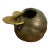 Vintage Mid 20th Century Patinated Bronze Spherical Flip Lid Ashtray by Sarreid Ltd. For Sale
