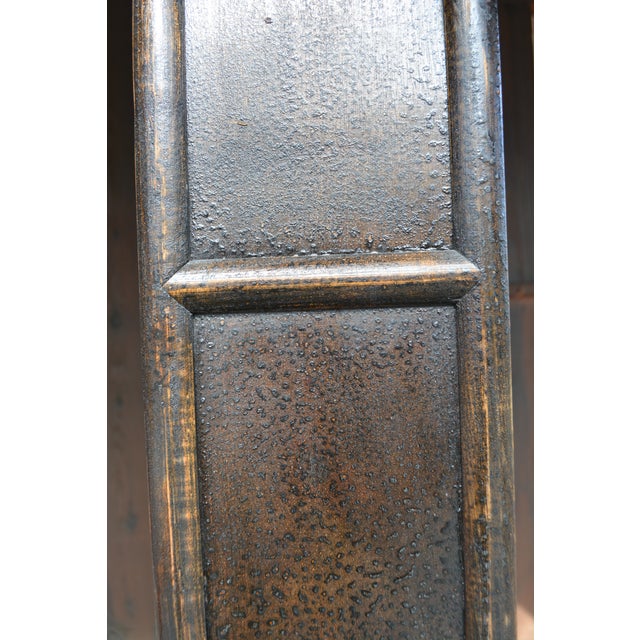 Arhaus Wooden Oriental High Back Ming Style Side Decorative Chair W/ Yoke Back For Sale - Image 14 of 18