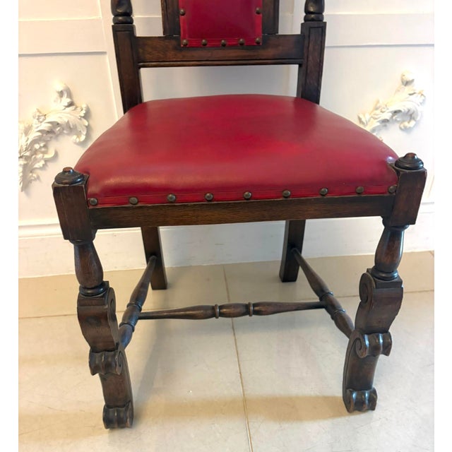 Antique Victorian Carved Oak Barley Twist Dining Chairs, 1880, Set of 6 For Sale - Image 10 of 18