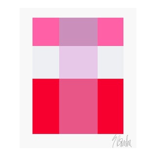 Lavender Through Pink Over Red Fine Art Print 35" X 45" by Liz Roache For Sale