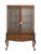 Queen Anne Style Mahogany Display Cabinet, glass doors. 61.5" H x 41.25" W x 17" D. Provenance: From an East 74th Street...