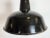 Industrial Black Enamel Factory Lamp with Cast Iron Top from Elektrosvit, 1950s For Sale - Image 4 of 18
