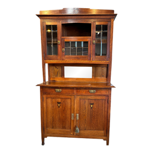 Gorgeous Dutch Arts & Crafts Buffet Cabinet C. 1920