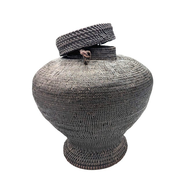 Textile Vintage Philippine Rice Baskets, Set of 3 For Sale - Image 7 of 11