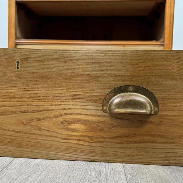 Antique English Ash Chest of Drawers, 1900s For Sale - Image 11 of 12