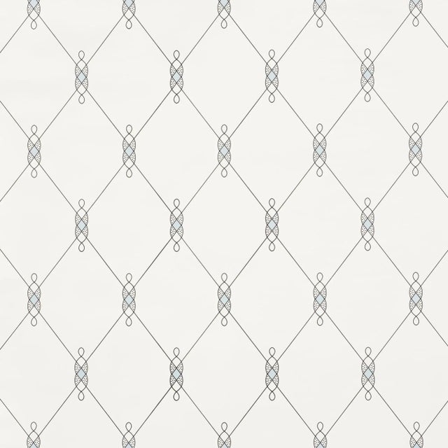 Schumacher Sample - Schumacher X David Oliver DisoWallpaper in Blue For Sale - Image 4 of 4