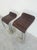 Silver Vintage Lem Bar Stools in Steel and Wood Seats, 2000 For Sale - Image 8 of 10
