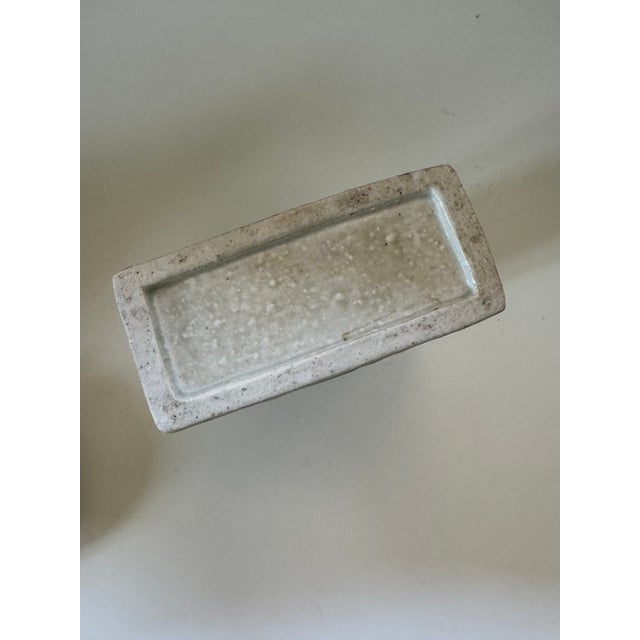 Vintage Mid-Century Stoneware Studio Pottery Vase For Sale - Image 4 of 4