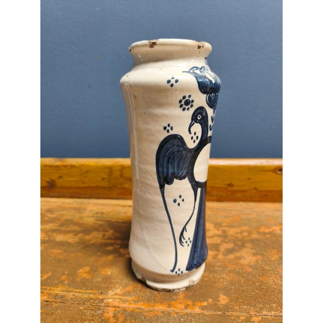 Large 18th Century Italian Ceramic Apothecary Jars, 1760s, Set of 2 For Sale - Image 10 of 18