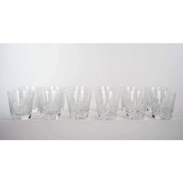 Glass Mid 20th Century Saint Louis Crystal Old Fashioned Barware Service- Set of 12 For Sale - Image 7 of 13