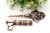 Vintage Key-Shaped Silver Corkscrew, in Good conditions. Designed 1920 to 1949