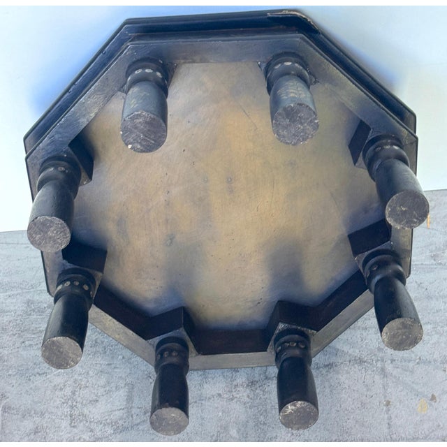 Rare Anglo-Indian Painted Pagoda with Original Miniature-Decorated Stand For Sale - Image 9 of 18