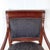Wood Antique Empire Style Mahogany Armchair With Black Damask Upholstery For Sale - Image 7 of 12