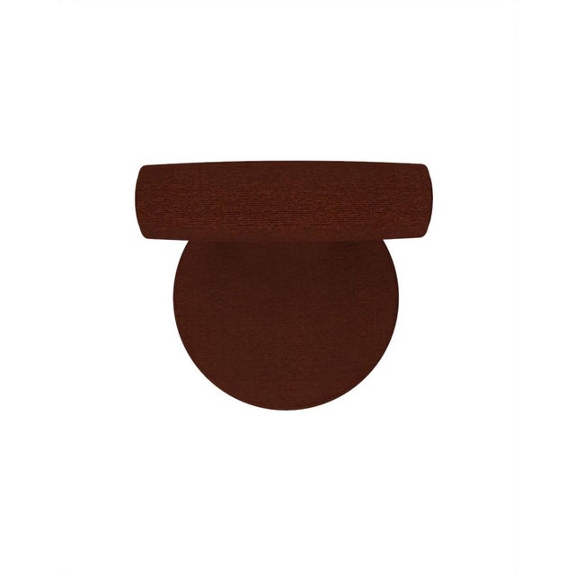 Not Yet Made - Made To Order Collector Modern Moca Bar Chair in Wood Fabric and Smoked Oak by Studio Rig For Sale - Image 5 of 7