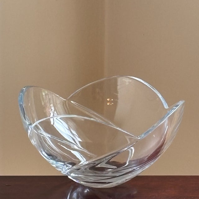 Vintage Art Glass Centerpiece Bowl With Sculptural Freeform Design For Sale - Image 12 of 13