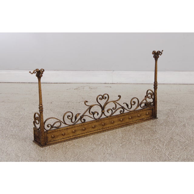 Age: Approx: 80 Years Old Details: High Quality Construction Quality Wrought Iron Screen & Tools Traditional Style Tongs,...