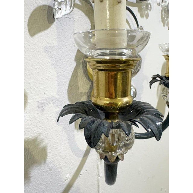 Floral Wall Lights from Banci Firenze, Italy, 1970, Set of 2 For Sale - Image 4 of 6