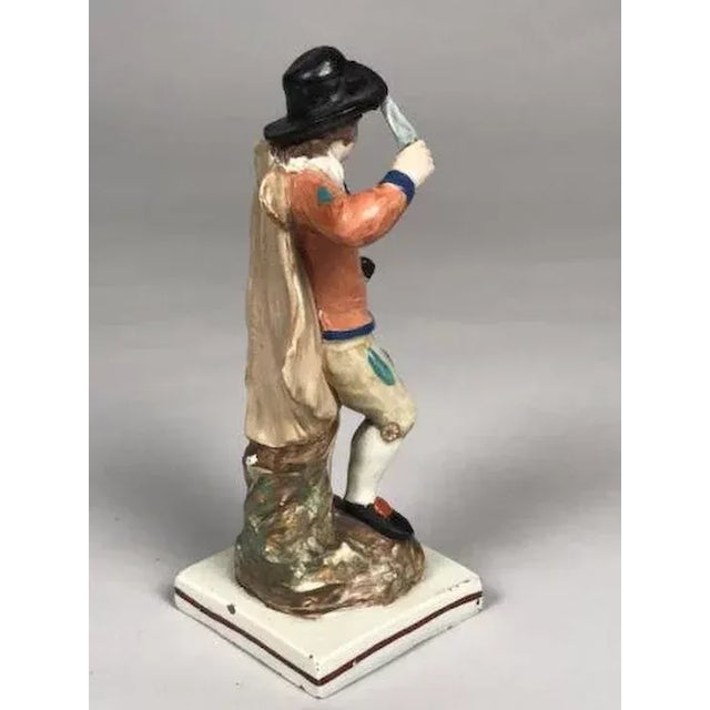 Ceramic Early 19th Century English Staffordshire Pearlware Figure of an Actor For Sale - Image 7 of 11