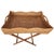 Infuse your home with the perfect blend of style and functionality with the Scallop Design Butler Tray with Wooden Legs....