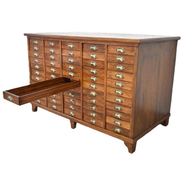 Vintage Wood Chest of Drawers For Sale - Image 4 of 10