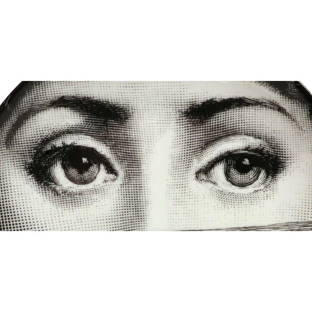 Mid-Century Modern Fornasetti Tema E Variazioni No. 89 Lina Cavalieri Porcelain Plate For Sale - Image 3 of 8