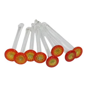 Set of Eight Glass Muddlers Stir Sticks