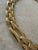 Contemporary Vintage Goldtone Chainlink Collar Necklace For Sale - Image 3 of 5