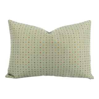 Kravet Check Out Poolside Lumbar Pillow Cover For Sale