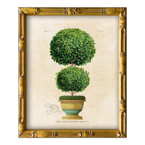 Framed Reproduction Vintage "Topiary Garden (3)" Art Print