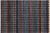 Black Boho Chic Black/Blue High Low Wool Rug - 2'10'' X 5'1'' For Sale - Image 8 of 8