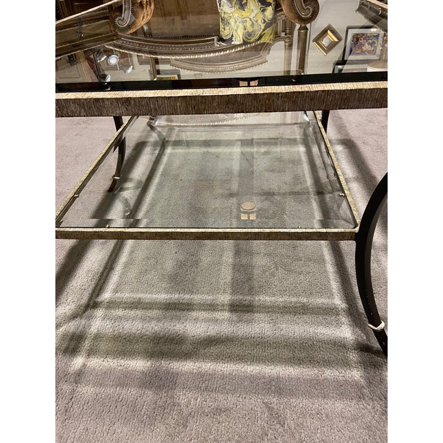 Marge Carson Gold Metal Frame Coffee Table Chairish