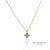 Contemporary 18k(750) Yellow Gold Natural Diamond Cross Pendant Necklace With Chain For Sale - Image 3 of 12