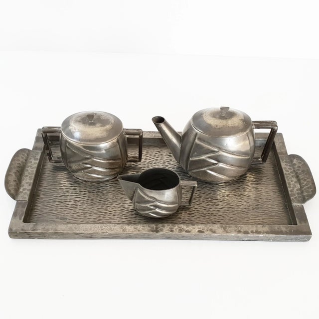 Art Deco Cafe Service with Tray, 1930s, Set of 4 For Sale - Image 13 of 13