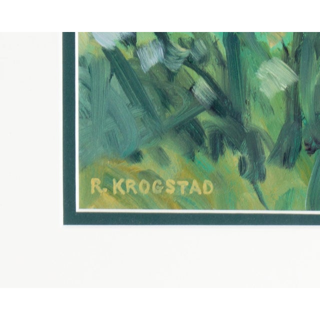 Oil on Board Landscape Painting by Richard Krogstad For Sale In Indianapolis - Image 6 of 7
