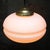 Mid-Century White Matte Opaline Glass and Brass Pendant Lights For Sale - Image 5 of 9