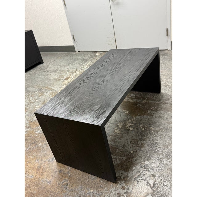Wood Restoration Hardware Cloud Waterfall Coffee Table For Sale - Image 7 of 12