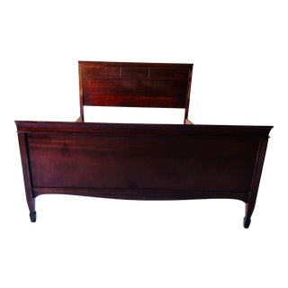 Vintage Mid-Century Mahogany Double/Full Size Bed Frame For Sale