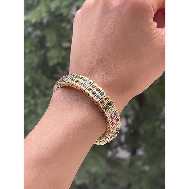 2020s Pierre Lorren Handmade Faberge Egg Style Trinket Peacock Couple Fabergé Egg Style Austrian Crystal Diamond Pure Gold Deco & Handmade Bracelet For Sale - Image 5 of 10