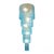 Vintage Blue Waterfall Lamp, 1950s For Sale - Image 4 of 4