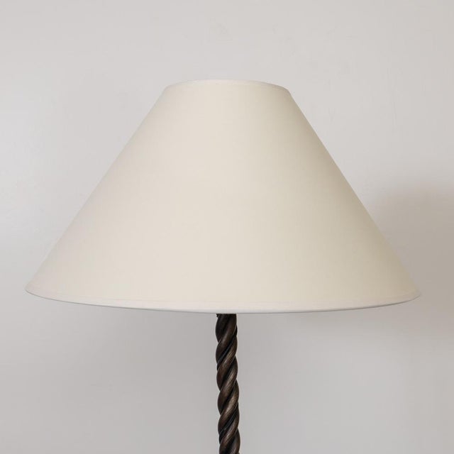 1940s French Iron Floor Lamp For Sale In Los Angeles - Image 6 of 12