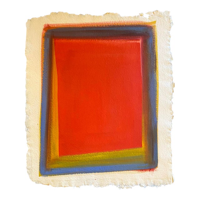 1990’s Original Abstract Minimal Color Field Painting For Sale